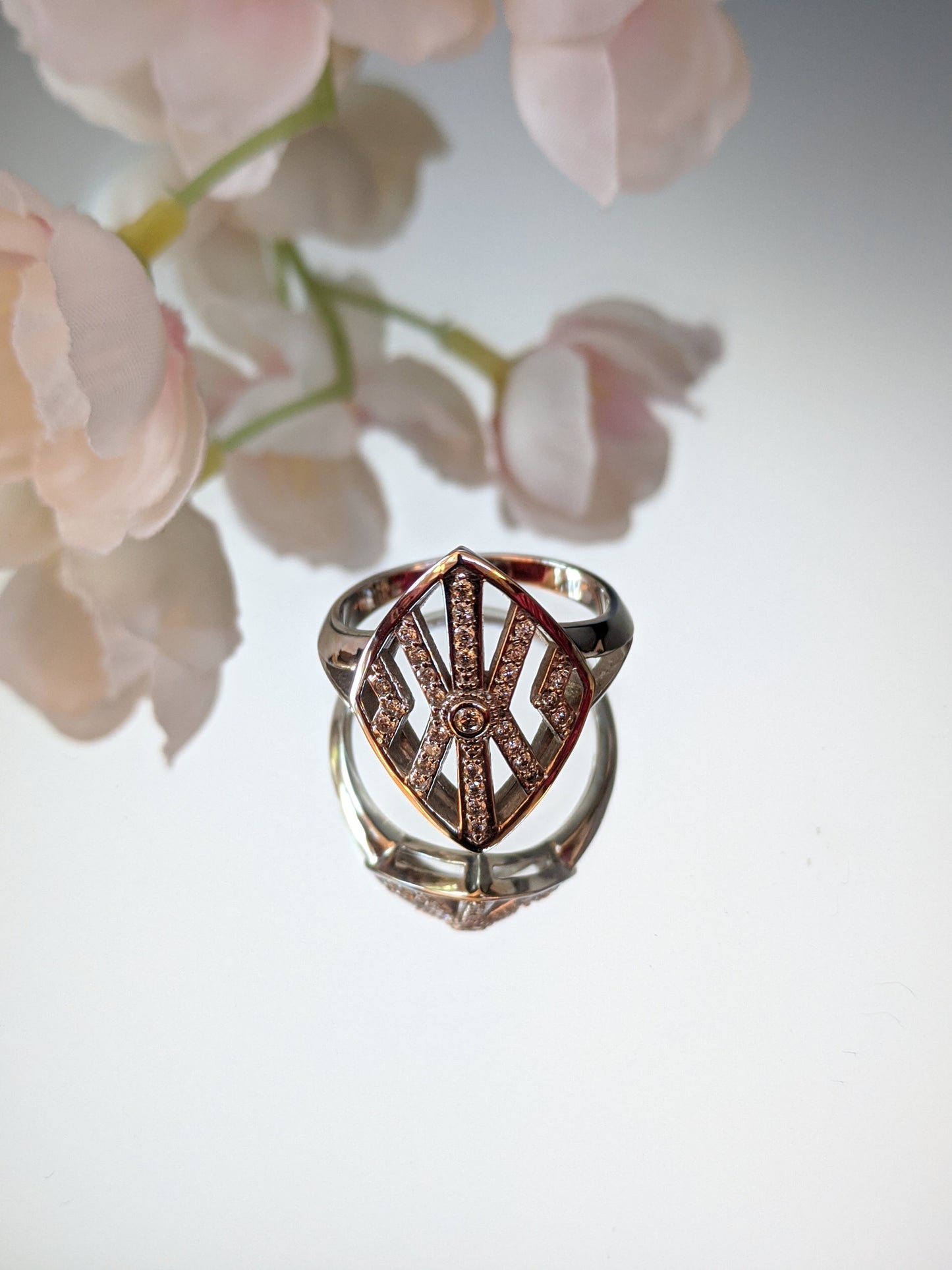 10kt White Gold Dinner Ring