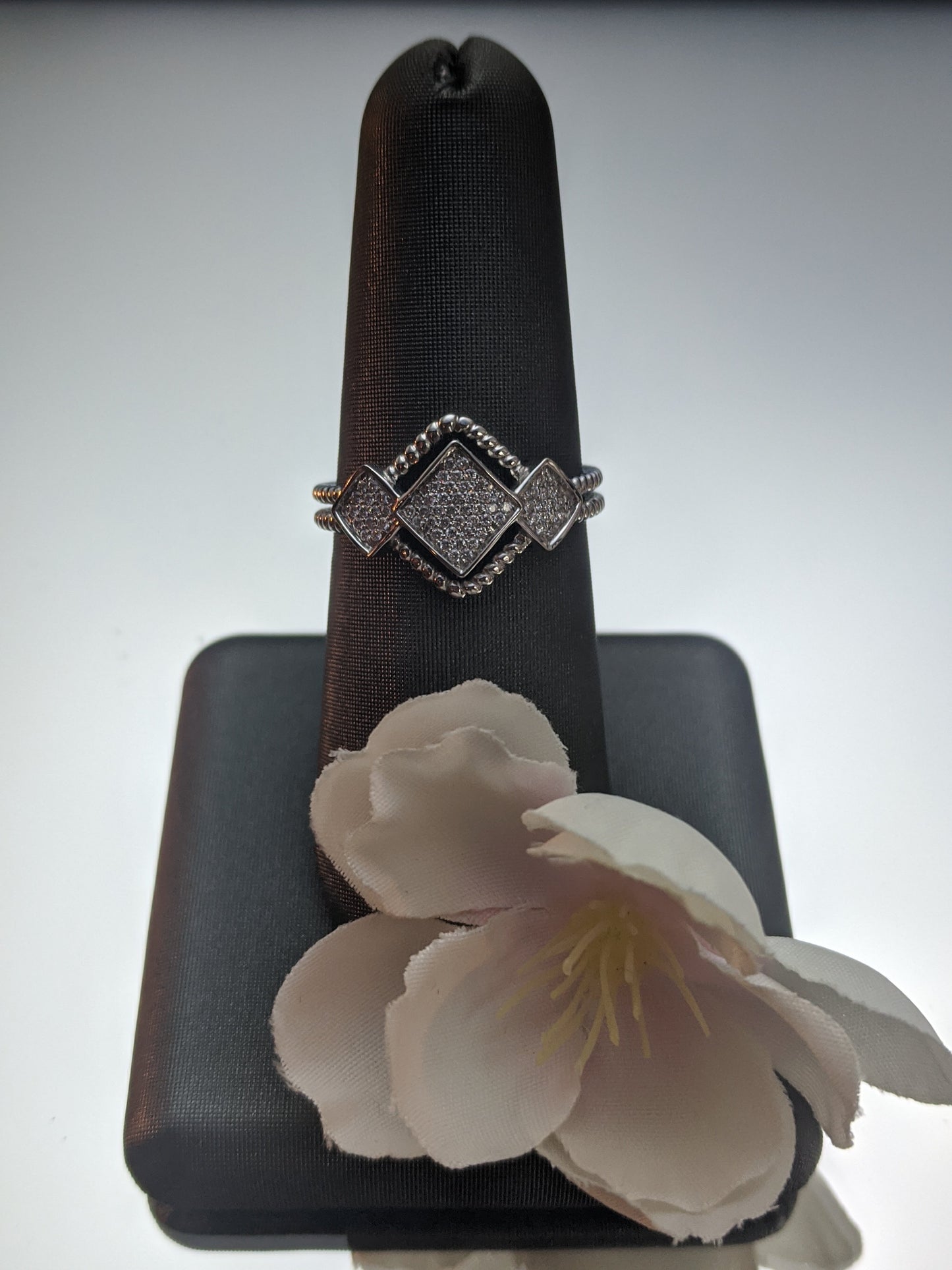 White Gold & Diamond Right Hand Ring